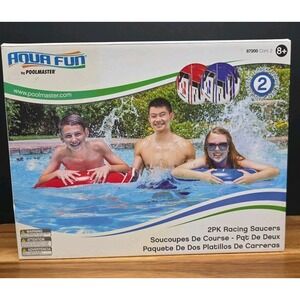 Aqua Fun by Poolmaster - 2 Pack Racing Saucers - Pool Float 87200 - New/Sealed